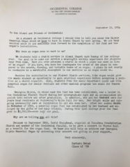 Fundraising letter (1954)